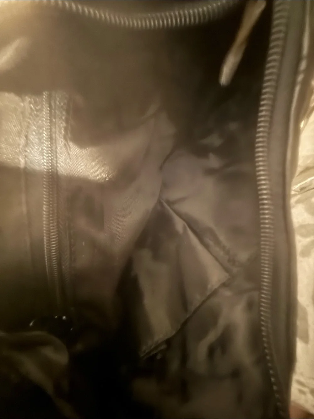 Black Faux Leather Studded Hobo Shoulder Bag